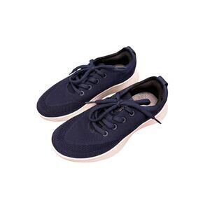 NWOT Allbirds Women's Tree Runner Go Sneakers Navy & White Size 6.5